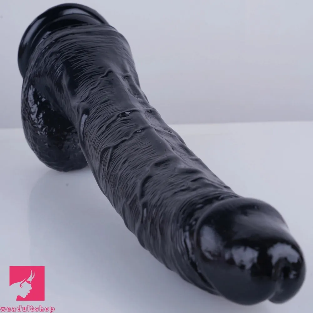 11.41in Long Curved Milf Riding Dildo For Females Males Sex Orgasm