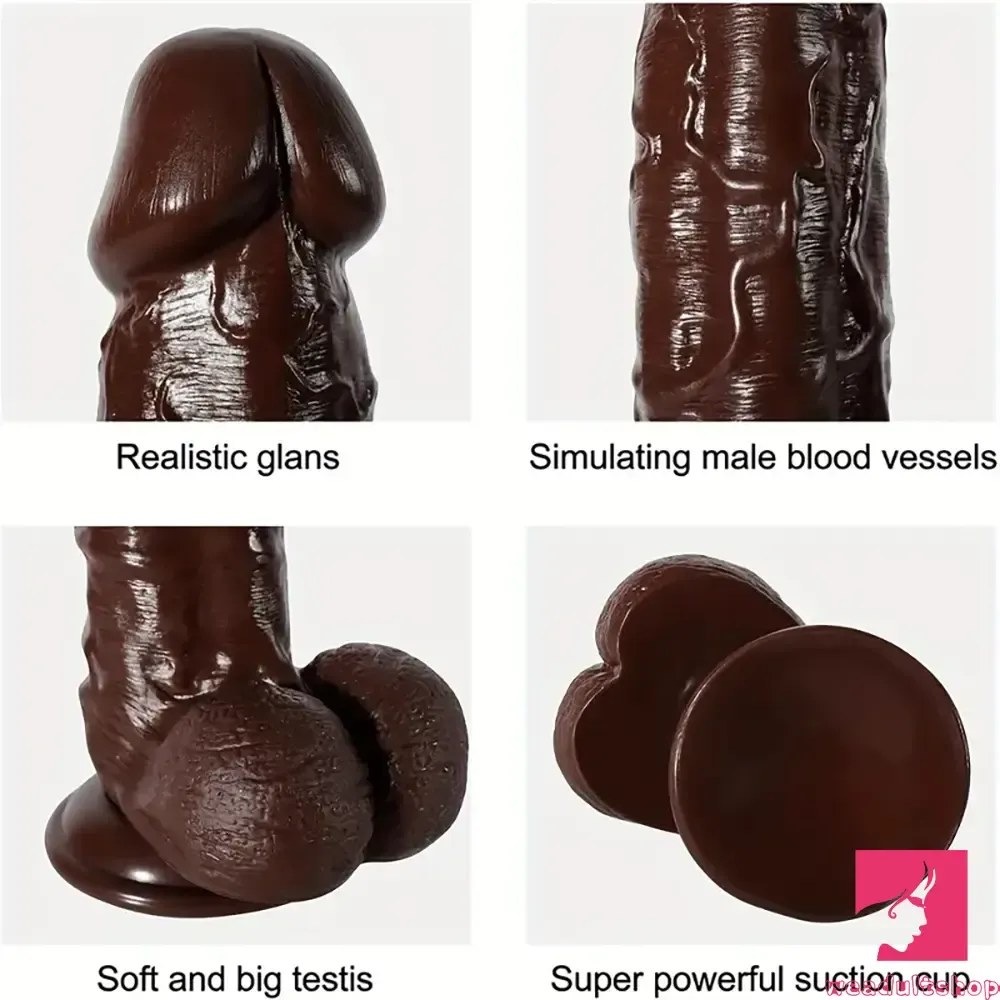 11in Big Ebony Silicone Soft Dildo Adult Sex Toy For Female Male Sex