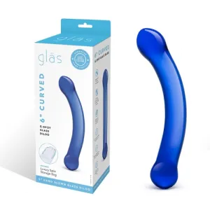 6 Curved G-Spot Glass Dildo