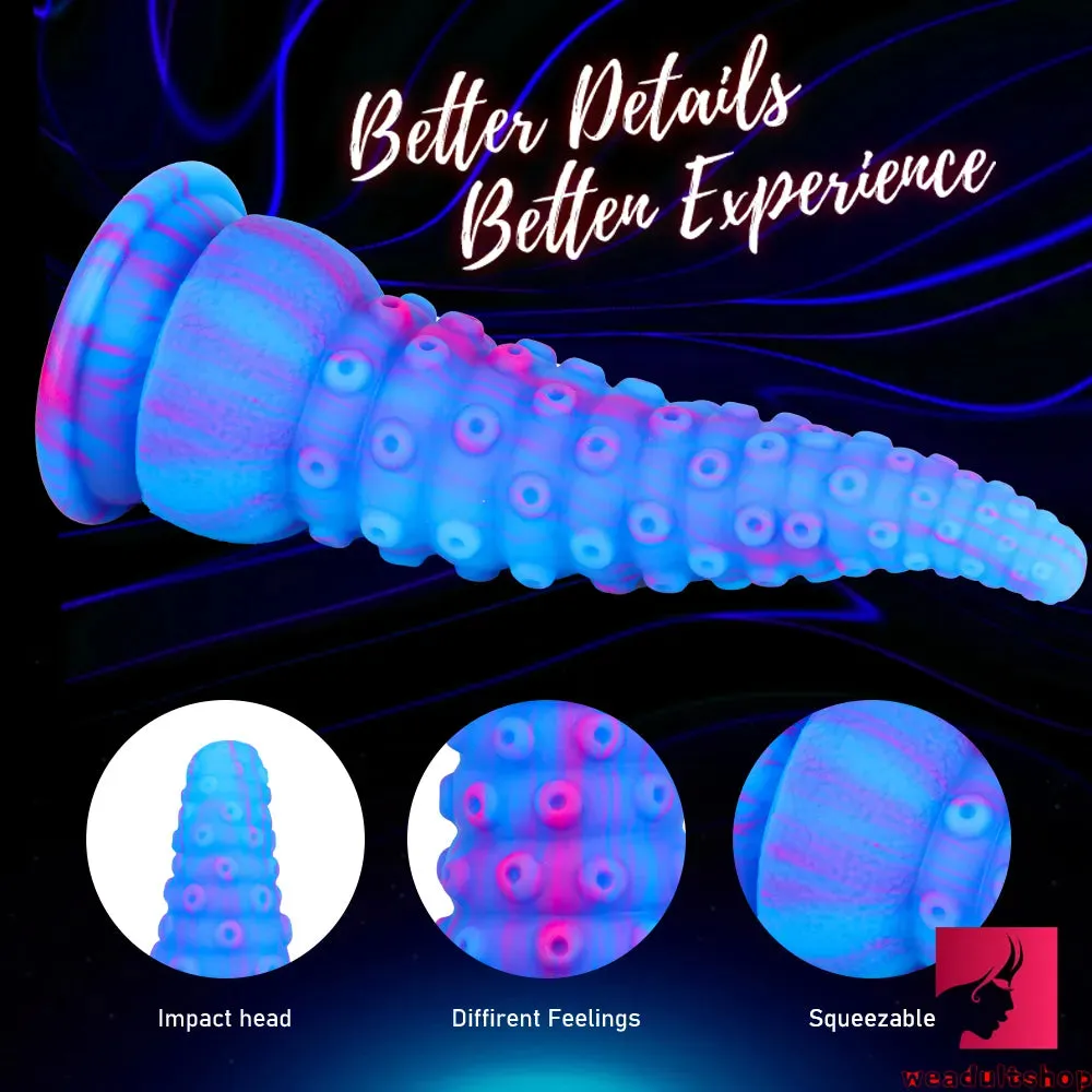 6.02in 7.09in 8.06in Soft Octopus Tentacle Dildo BDSM Butt Plug