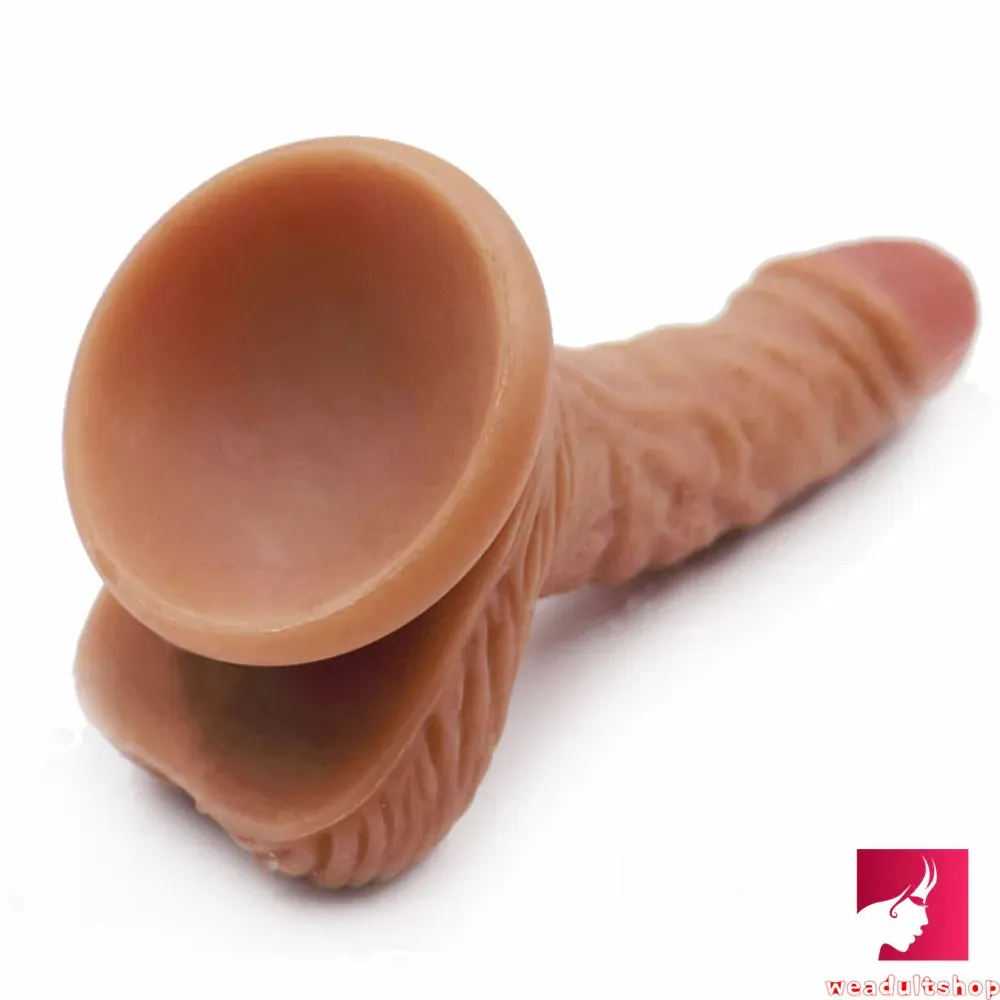 6.1in Girl Using Dildo Soft Flexible Sex Toy For Women