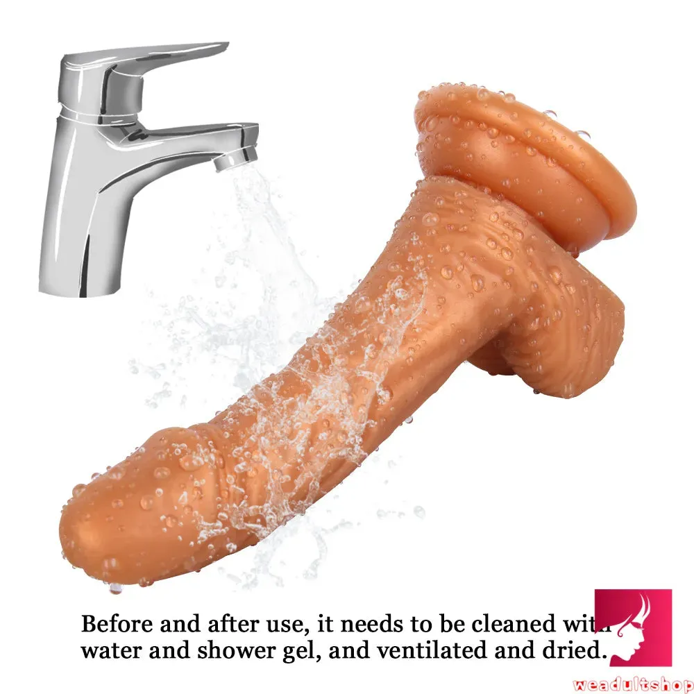 6.3in Curved Flexible Young Looking Dildo Adult Toy For Females