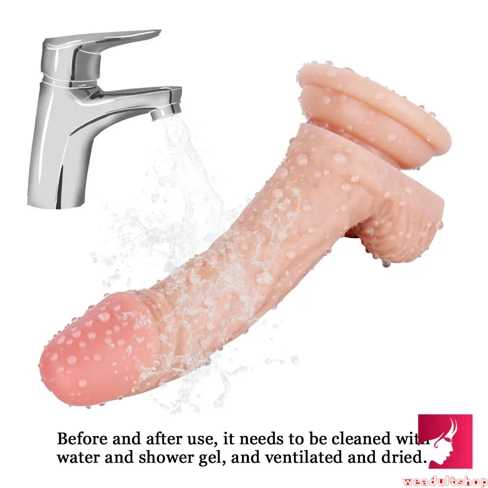 6.3in Curved Flexible Young Looking Dildo Adult Toy For Females