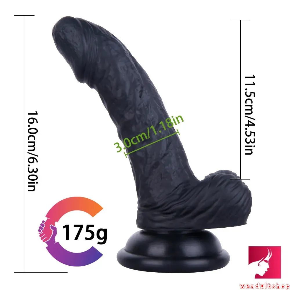 6.3in Curved Flexible Young Looking Dildo Adult Toy For Females