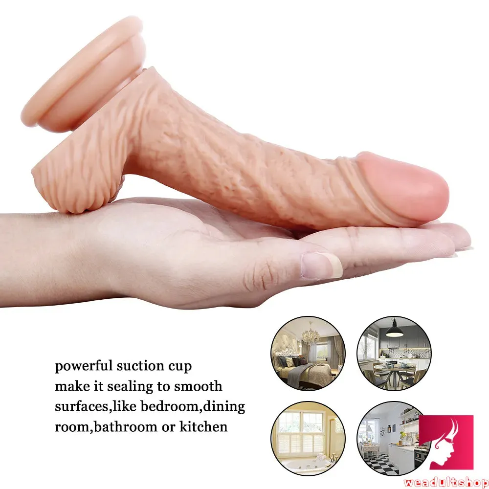 6.3in Curved Flexible Young Looking Dildo Adult Toy For Females