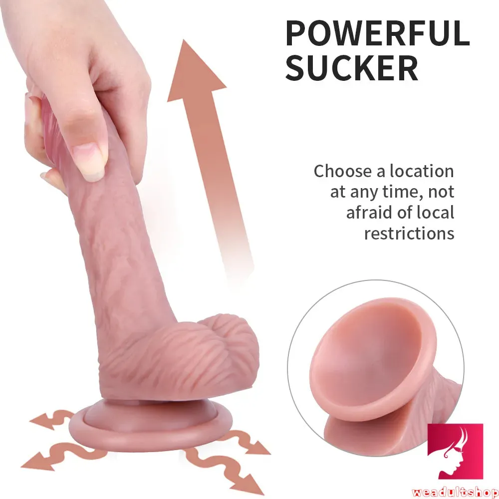 6.3in Curved Flexible Young Looking Dildo Adult Toy For Females