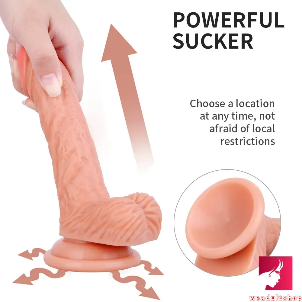 6.3in Curved Flexible Young Looking Dildo Adult Toy For Females