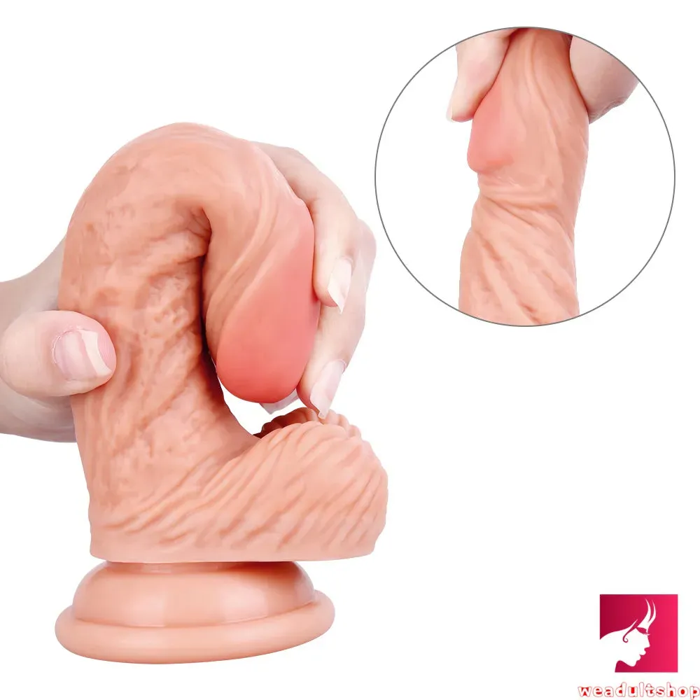6.3in Curved Flexible Young Looking Dildo Adult Toy For Females