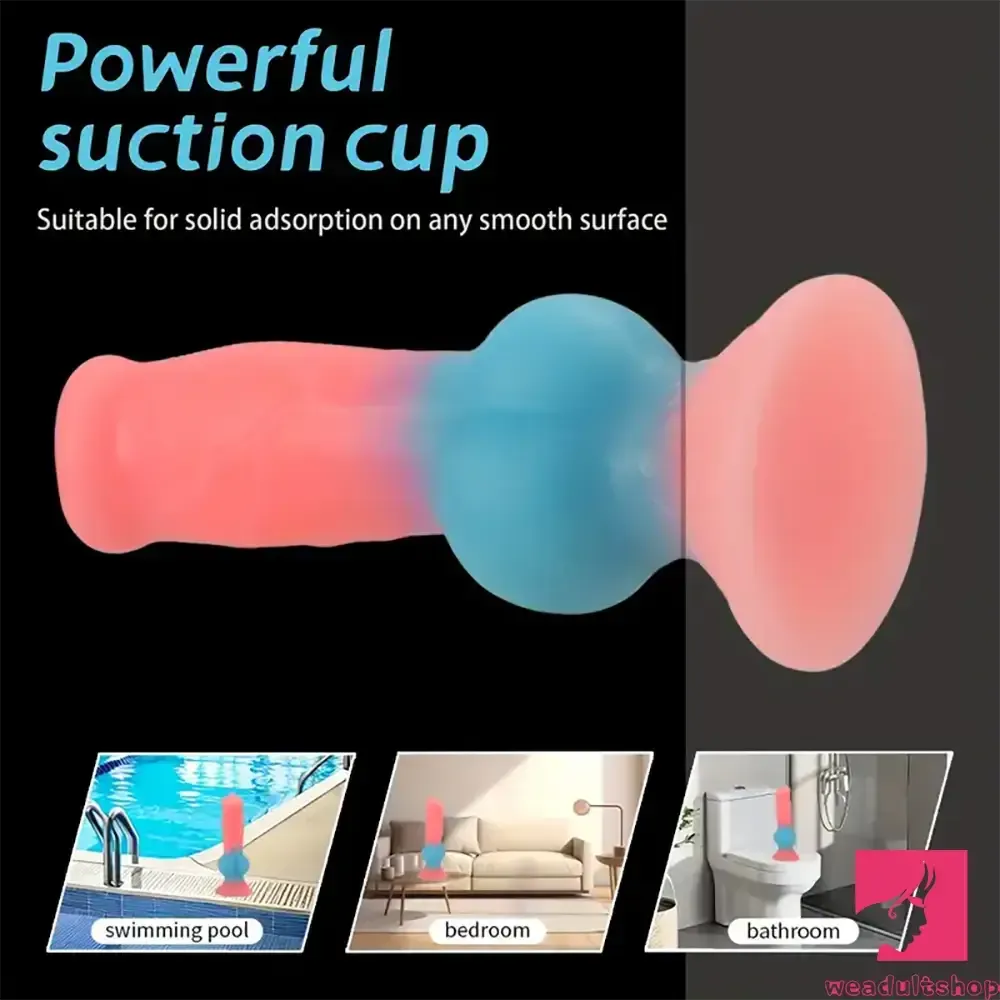 7.08in 7.48in 9.44in 10.23in 13in Silicone Soft Big Glowing Dog Penis Dildo