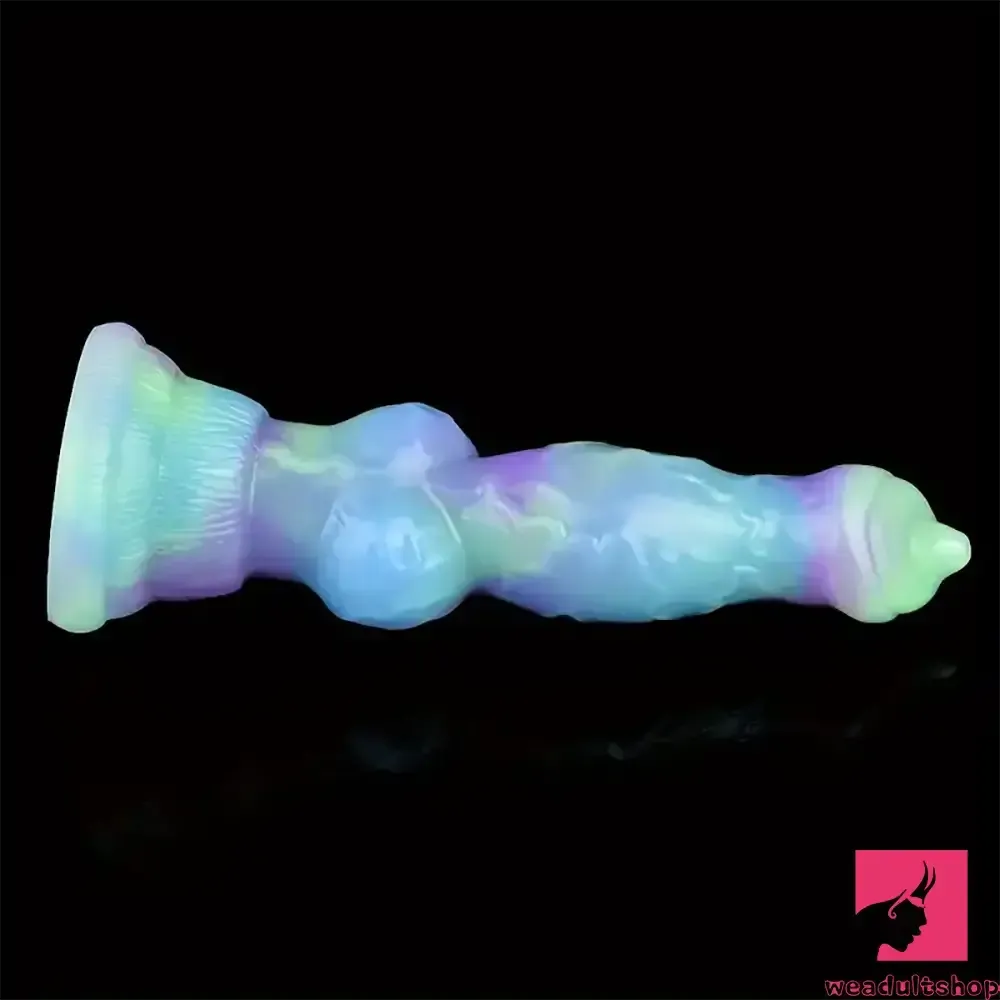 7.09in Fantasy Monster Dog Knot Silicone Soft Penis Dildo For Anus Dilator