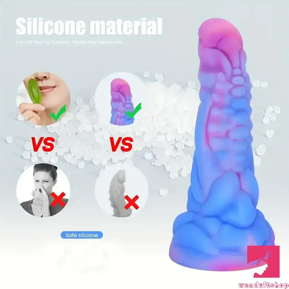 7.87in Fantasy Monster Silicone Soft Dildo External Vaginal Opener