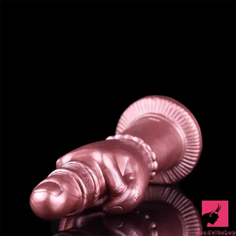 8.27in Middle Finger Fist Silicone Big Soft Dildo For Women Men Orgasm