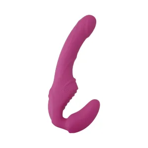 A&e Eve's Vibrating Strapless Strap On Dual Motors 9 Function Usb Rechargeable Cord Included Silicon