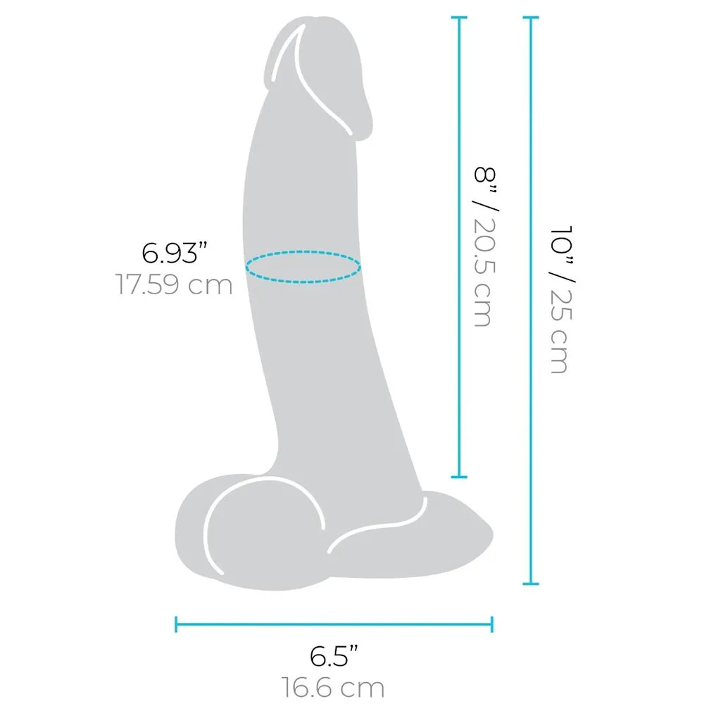 B-Vibe Slipskin Realistic Silicone Dildo-10 Curved Brown