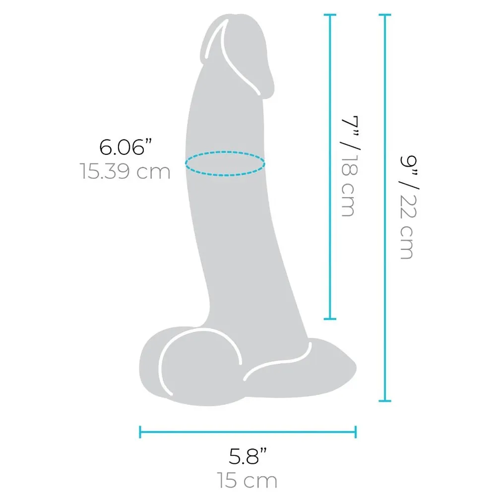 B-Vibe Slipskin Realistic Silicone Dildo-9 Curved Mocha