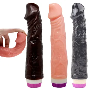 Baile Classic Realistic 8.7 Veined Vibrating Dildo