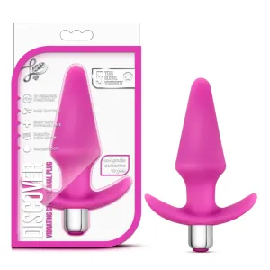 Blush Luxe Discover Vibrating Silicone Anal Plug Pink