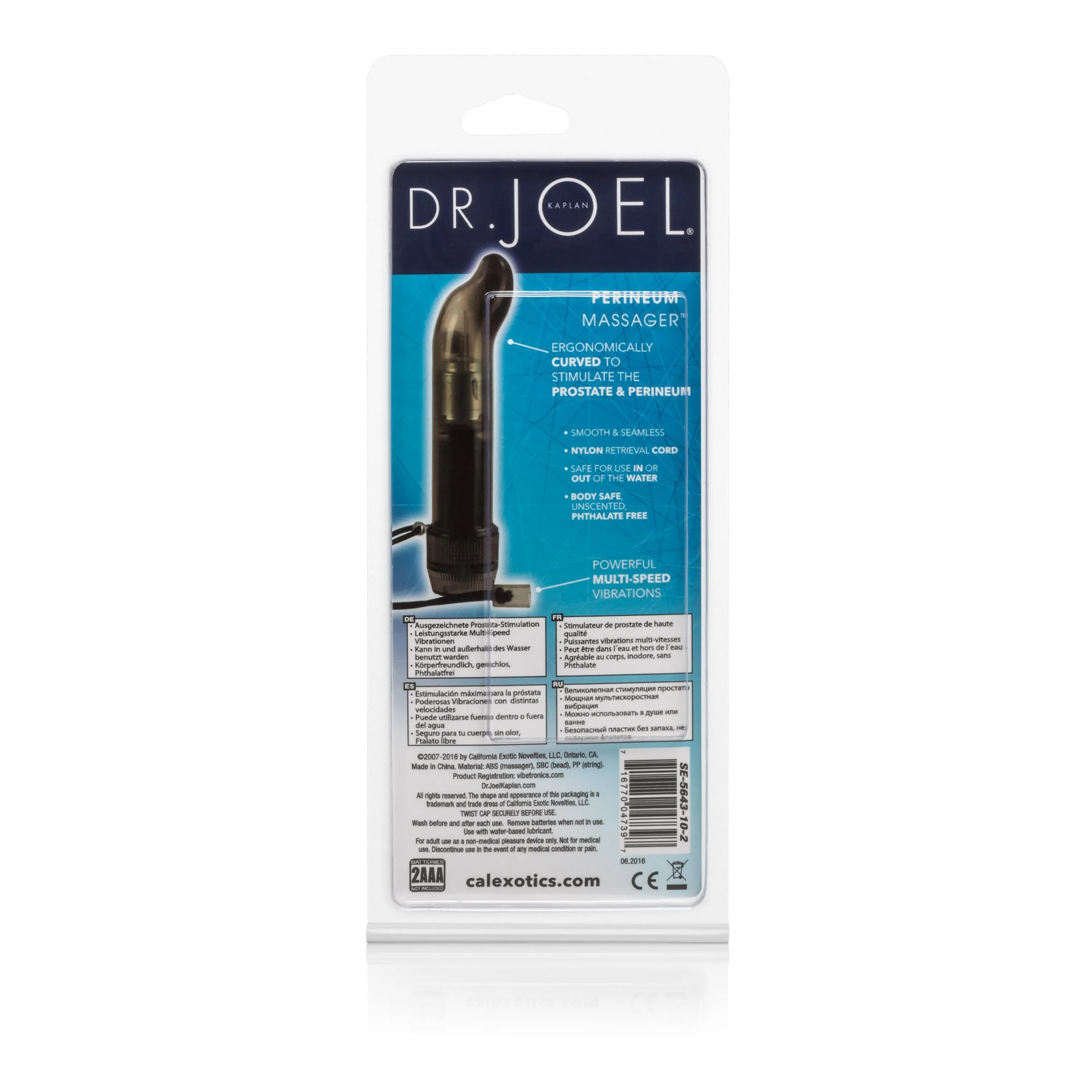 California Exotics - Dr Joel Kaplan Perineum Prostate Massager 4.5 (Black)