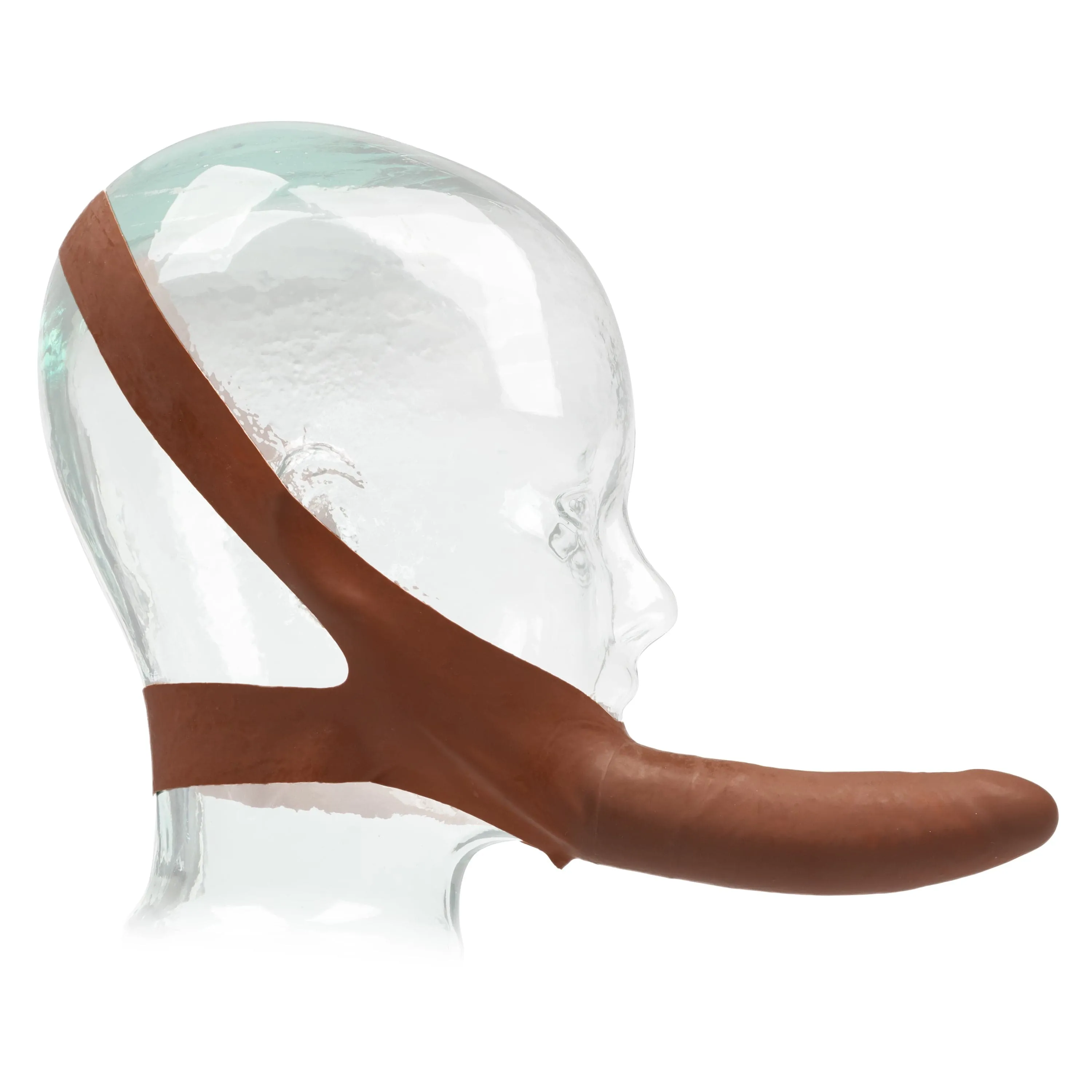 California Exotics - The Original Accommodator Latex Dong Mouth Strap On