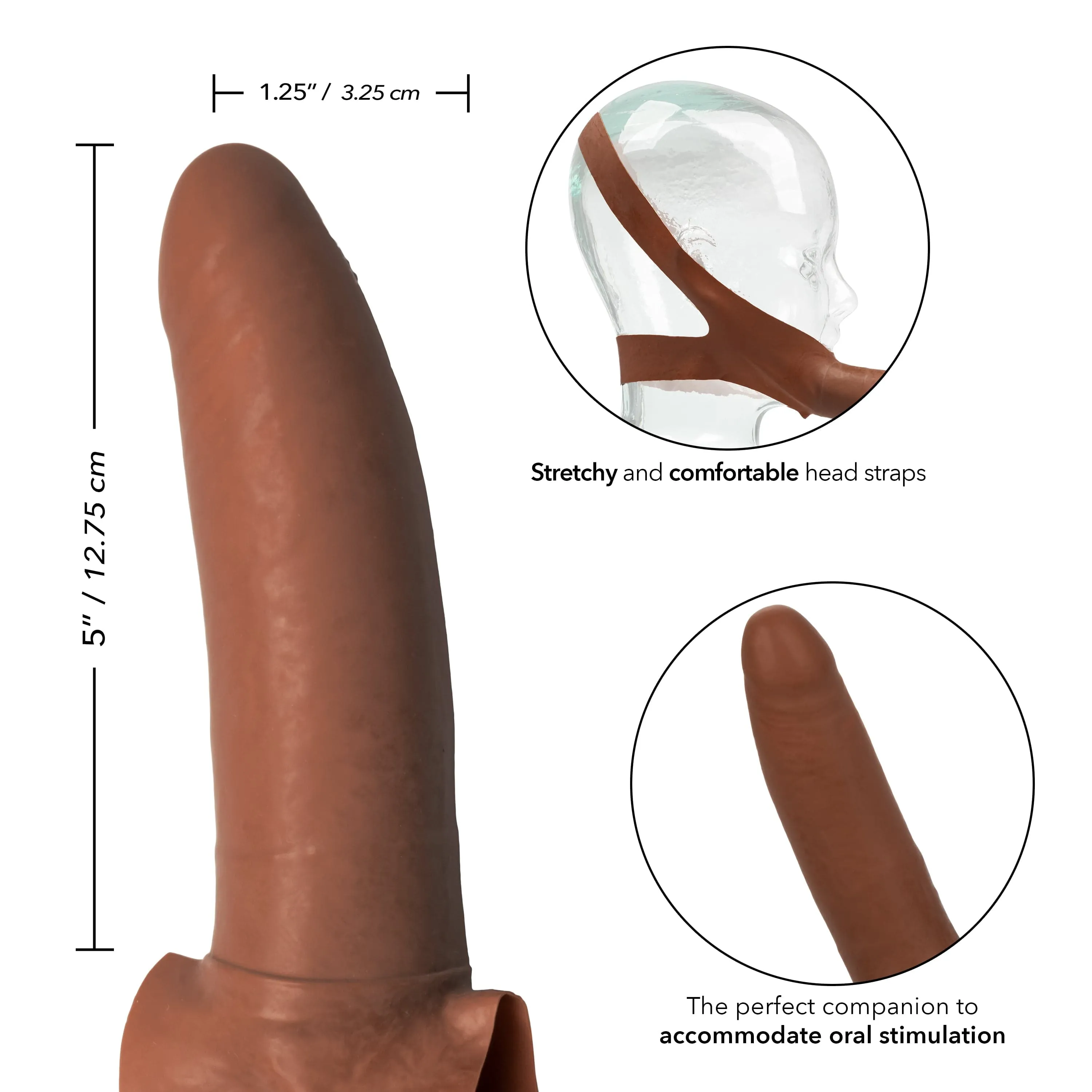 California Exotics - The Original Accommodator Latex Dong Mouth Strap On