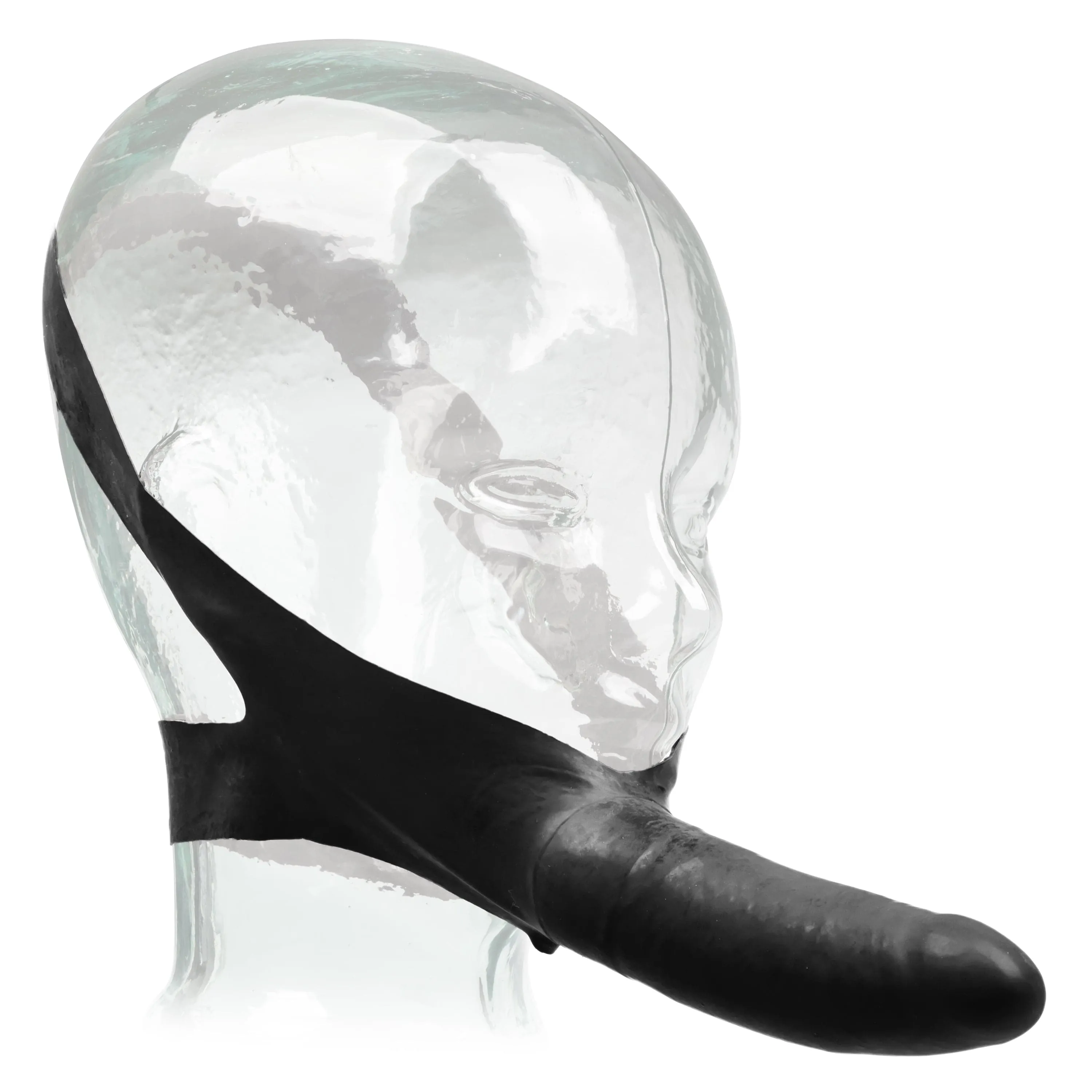 California Exotics - The Original Accommodator Latex Dong Mouth Strap On