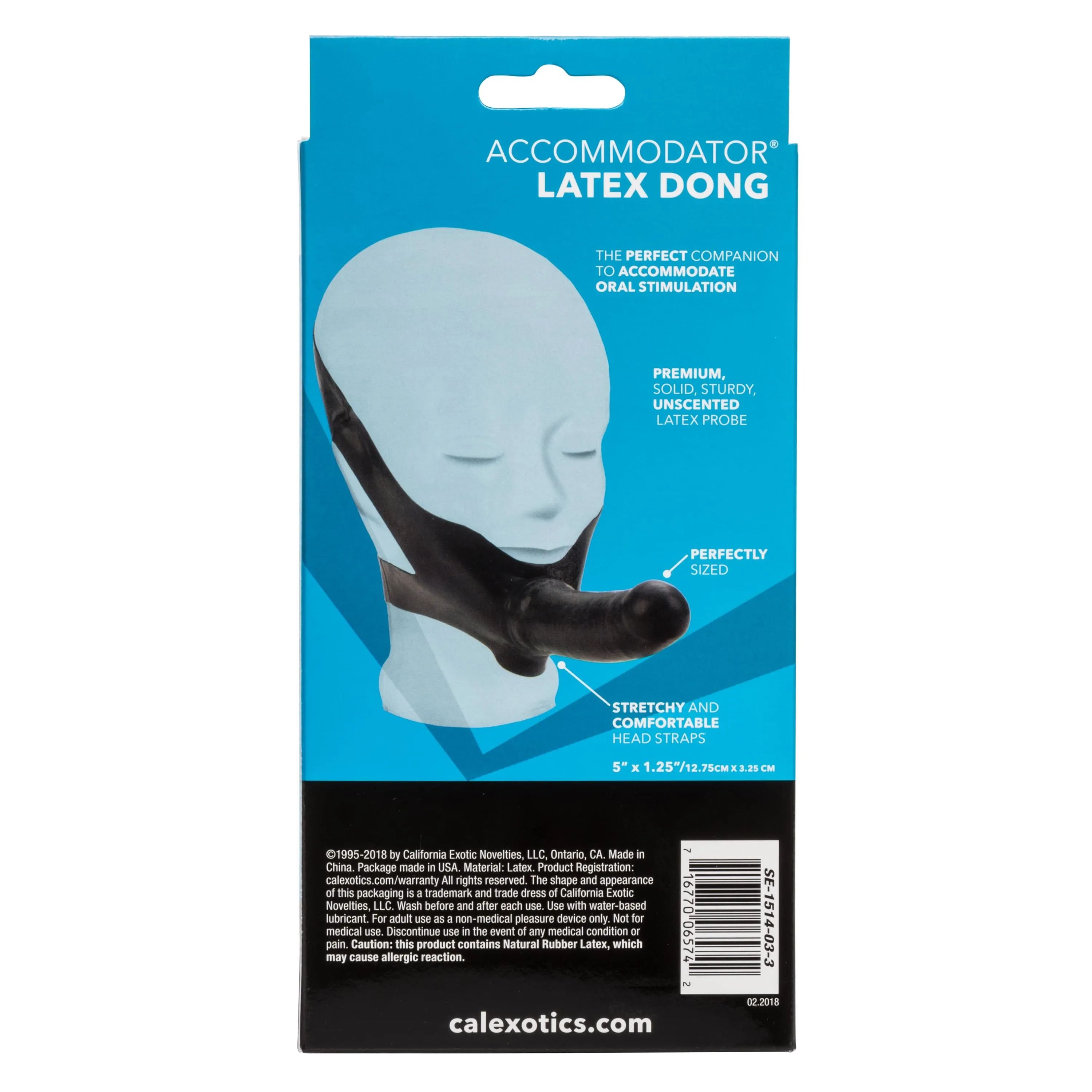 California Exotics - The Original Accommodator Latex Dong Mouth Strap On