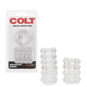 Colt Enhancer Rings Clear Penis Cock Ring Set