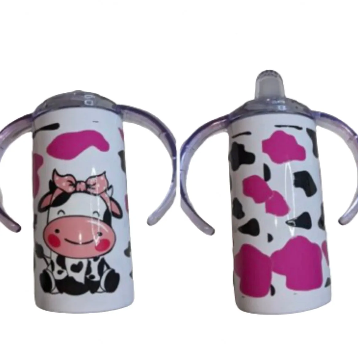 Cow 12oz Stainless Steel Sippy Cup