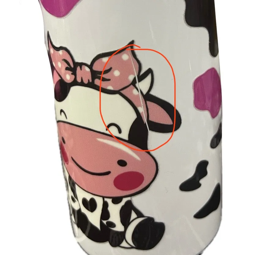 Cow 12oz Stainless Steel Sippy Cup