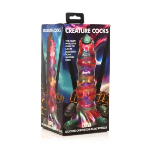 Creature Cocks Larva Ovipositor Silicone Dildo with Eggs