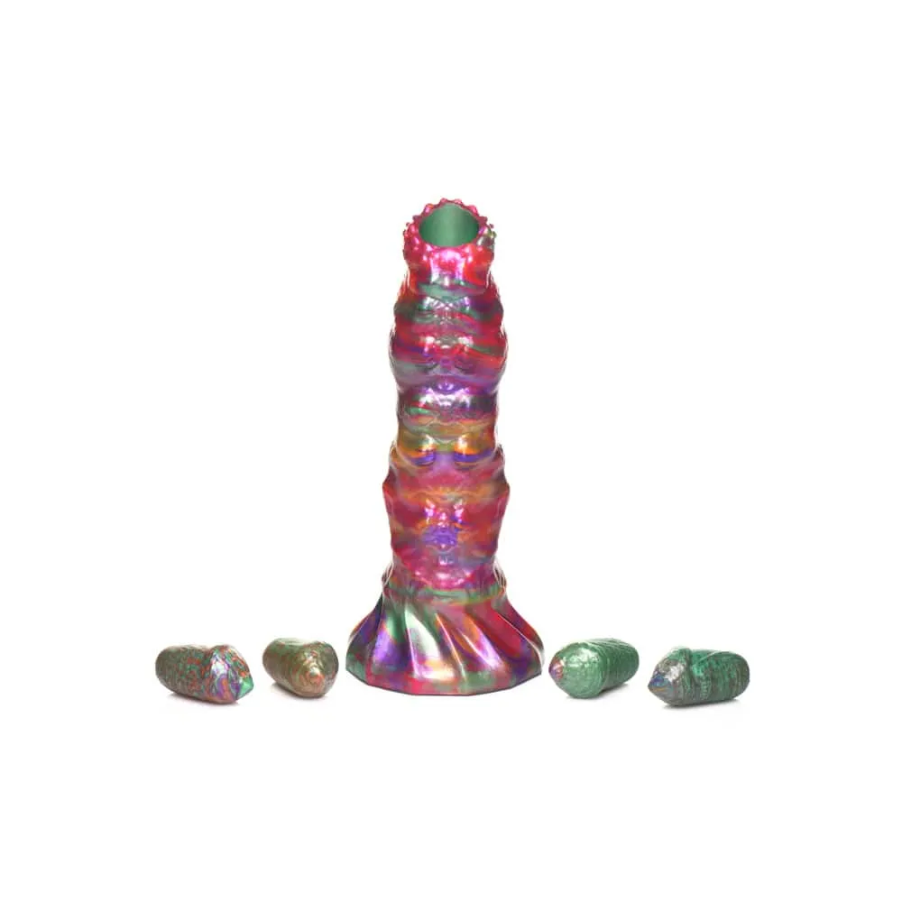 Creature Cocks Larva Ovipositor Silicone Dildo with Eggs