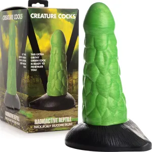 Creature Cocks Radioactive Reptile Thick Scaly Silicone Dildo 7.5 Anal Sex Toy