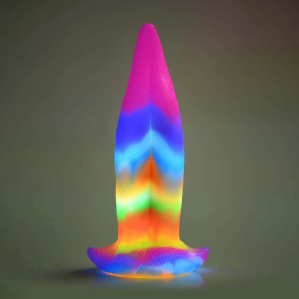 Creature Cocks Unicorn Kiss Silicone Dildo Tongue Anal Glow in the Dark Sex Toy