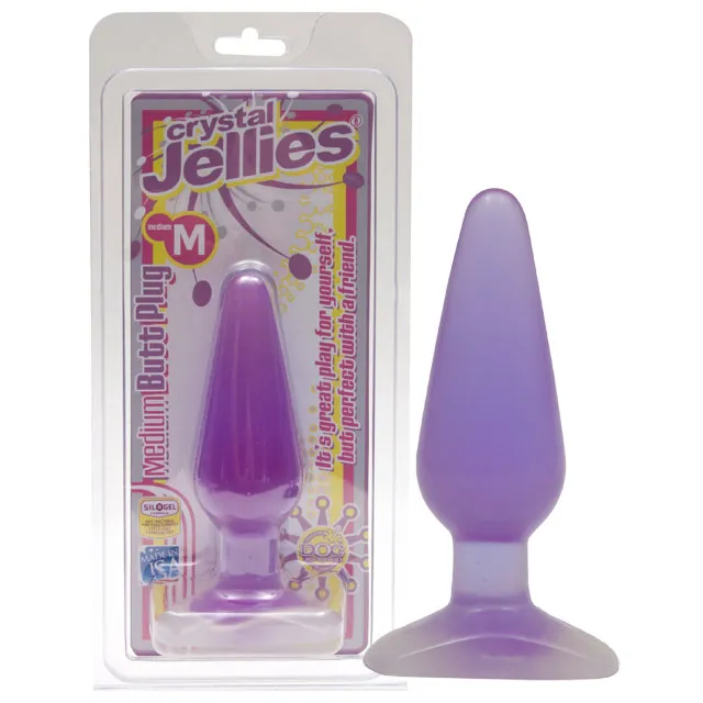 Crystal Jellies - Butt Plug Purple Medium