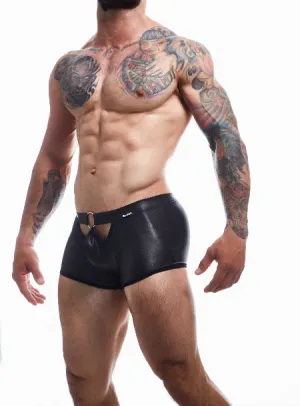 CUT FOR MEN PEEKABOO MINI PANTS SMALL BLACK