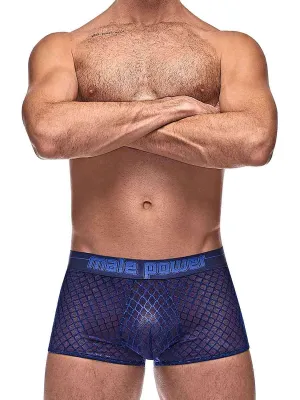Diamond Mesh Mini Short Blue MD