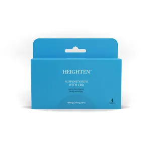 Doc Johnson Heighten Suppositories with CBD 400mg (100mg/ea) 4 pcs