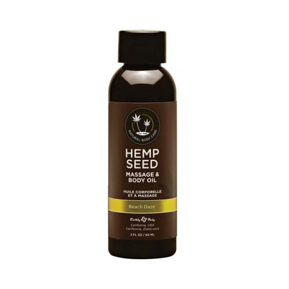 Eb Hemp Massage Oil Beach Daze 2 Oz.