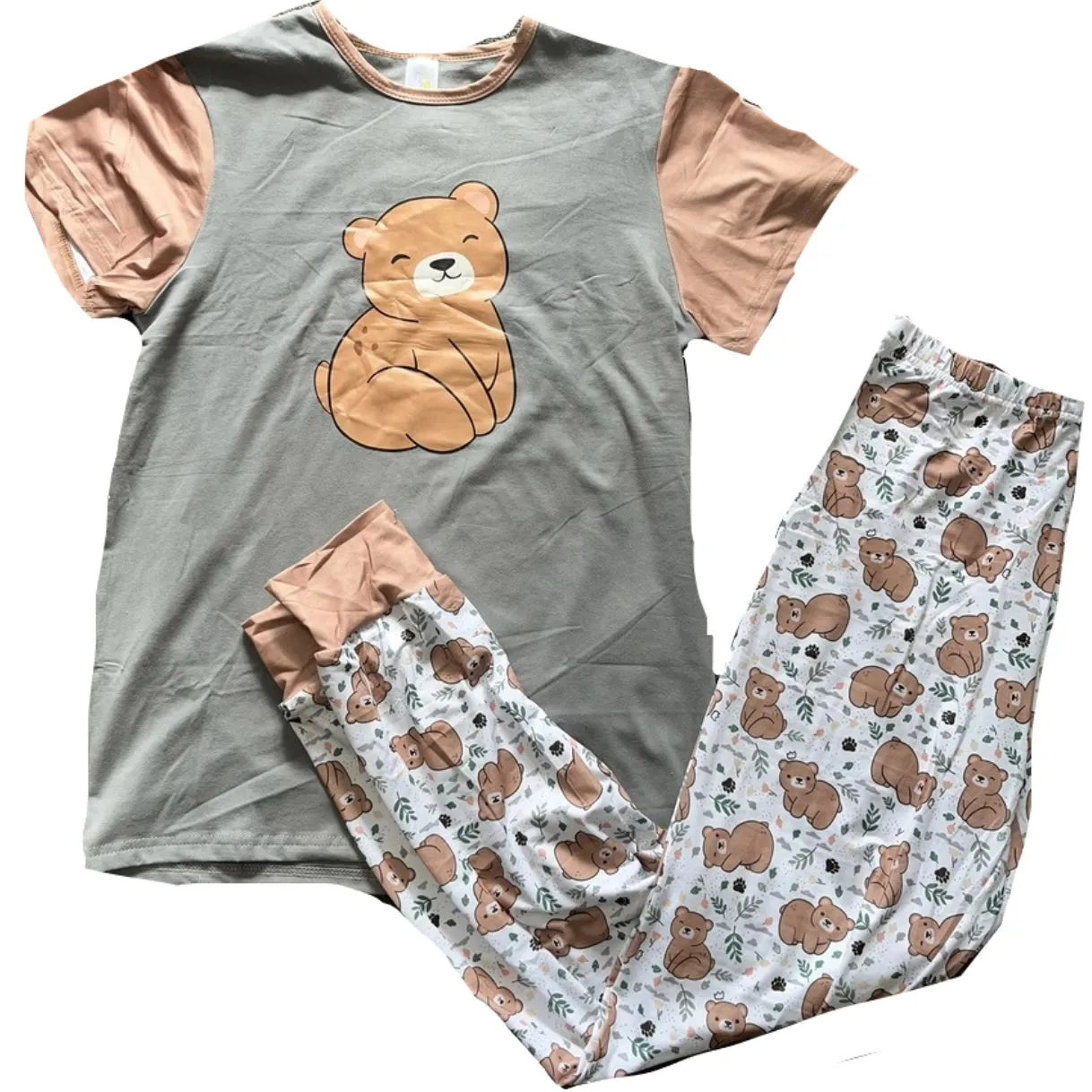 Fall Bear Pajama Shirt