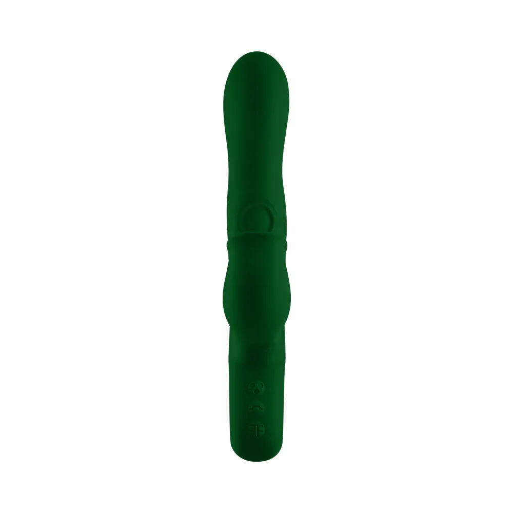 FemmeFunn Pallina Triple Action Thumping Rabbit Vibrator Dark Green