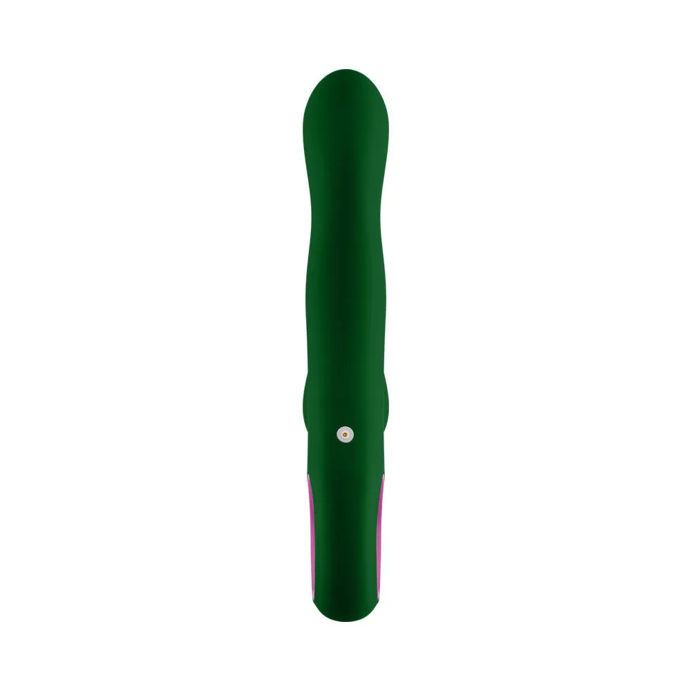 FemmeFunn Pallina Triple Action Thumping Rabbit Vibrator Dark Green