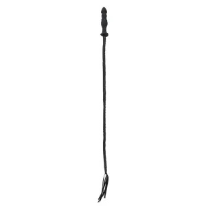 Fetish Fantasy Extreme Silicone Butt Plug/Whip Black
