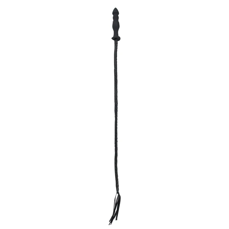 Fetish Fantasy Extreme Silicone Butt Plug/Whip Black