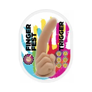 Finger Fest Trigger Dildo Beige