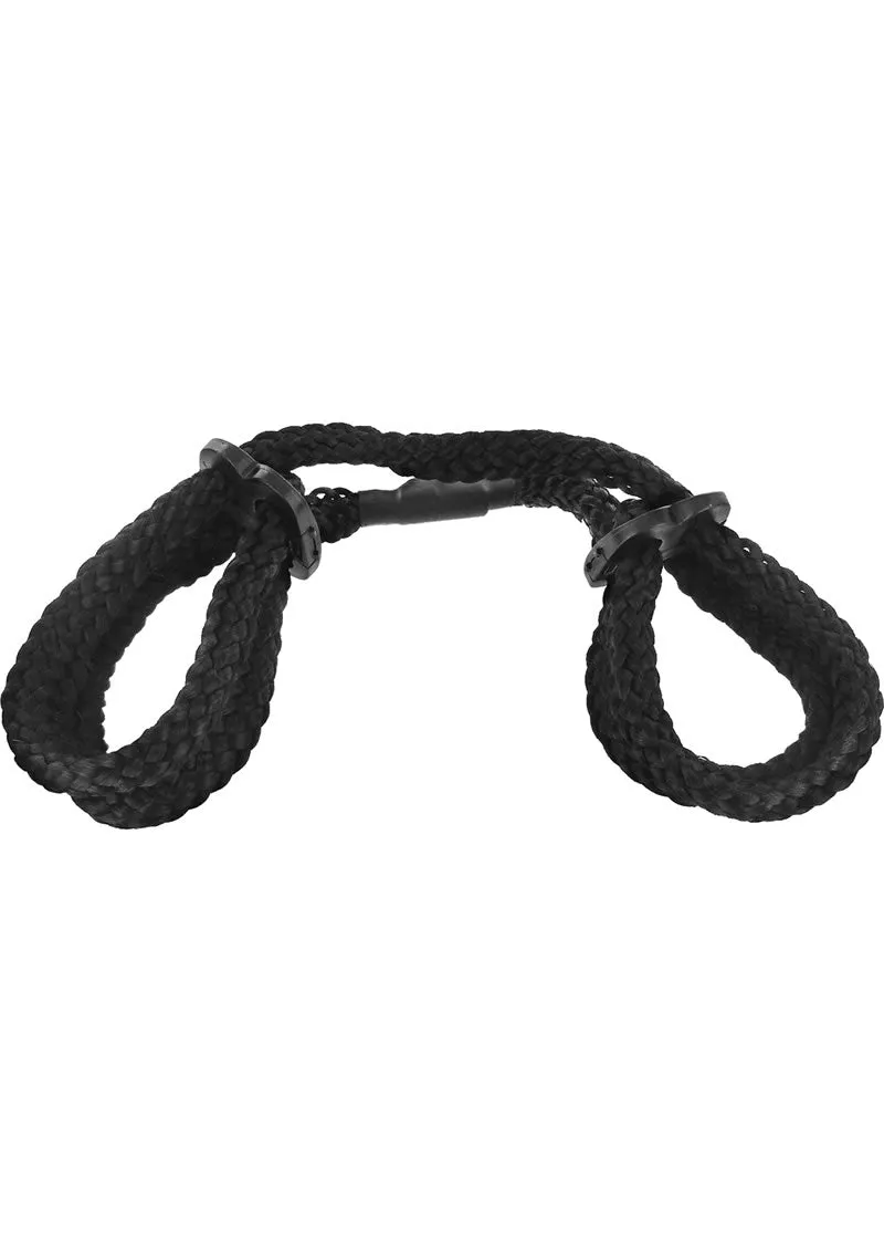 Frisky Rope Cuffs Black