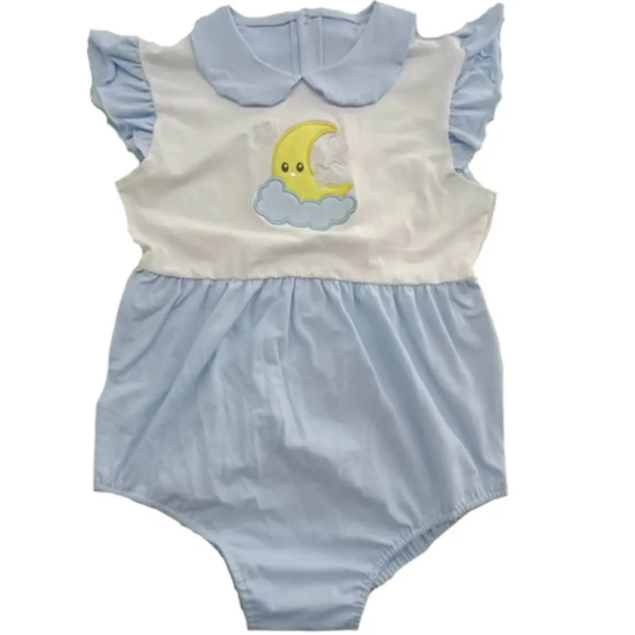 Good Night Moon Cotton Collared Bodysuit