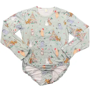Happy Holidays Christmas Little Bear Bodysuit