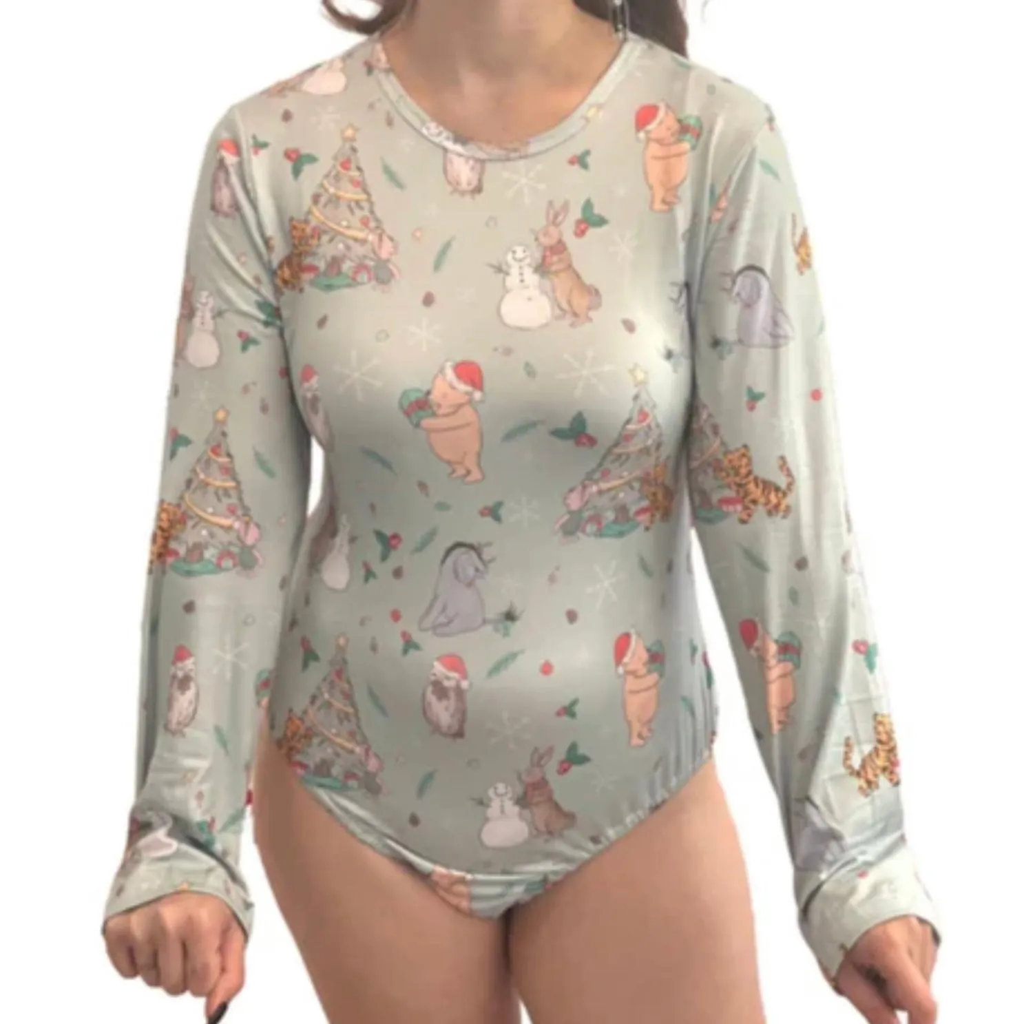 Happy Holidays Christmas Little Bear Bodysuit