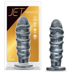 Jet Annihilator 11 in. Anal Plug Carbon Metallic Black