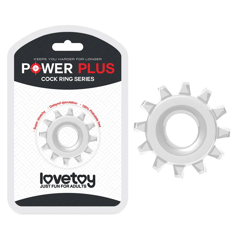 Lovetoy Power Plus Penis Stimulating Cock Ring Stretchy Couples Cockring Sex Toy